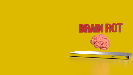 Brain Rot for Technology concept 3d Rendering.