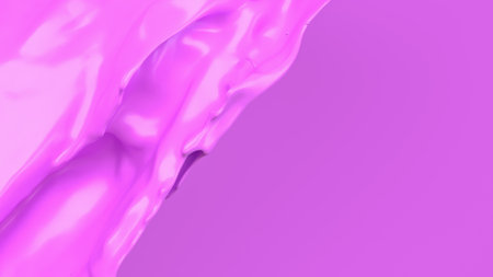 Pink liquid splash for Abstract Background image 3d Rendering.の写真素材
