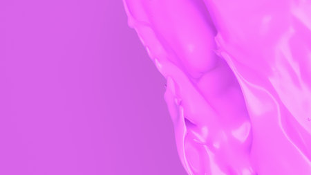 Pink liquid splash for Abstract Background image 3d Rendering.の写真素材