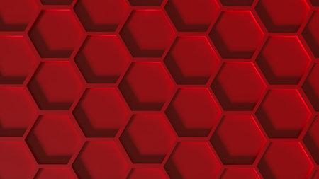 Red Beehive  for Abstract Background concept 3d Rendering.