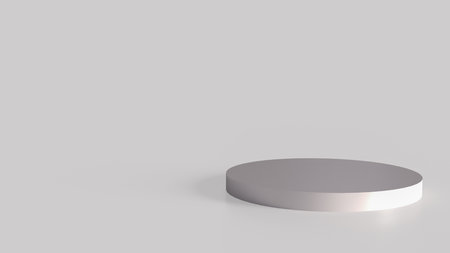 White podium for Advertising or present concept 3d Rendering.の写真素材