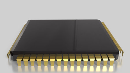 IC on white Background for Technology concept 3d Rendering.