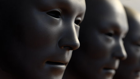 Black face for Abstract Background concept 3d Rendering.の写真素材