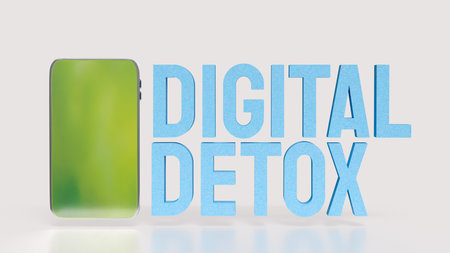 Digital Detox for technology concept 3d Rendering.の写真素材