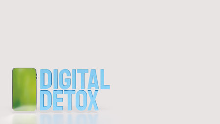 Digital Detox for technology concept 3d Rendering.の写真素材