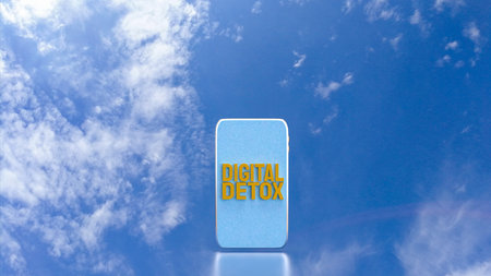 Digital Detox for technology concept 3d Rendering.の写真素材