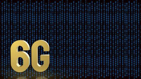 6G Technology on Digital background for Technology concept 3d Rendering.