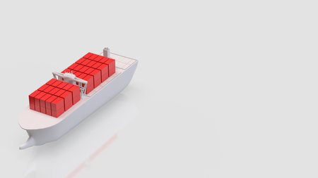 Ship for Transport or Business concept 3d Rendering.の写真素材