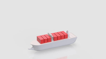 Ship for Transport or Business concept 3d Rendering.