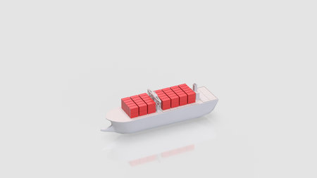 Ship for Transport or Business concept 3d Rendering.の写真素材