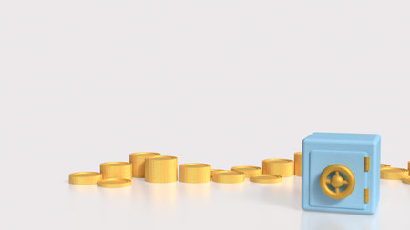Safe deposit box for Earn or Business concept 3d Rendering.の写真素材