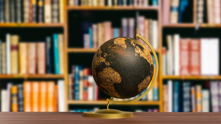 Globe model for education or sci concept 3d Rendering.の写真素材