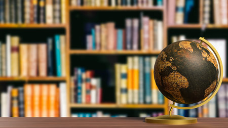 Globe model for education or sci concept 3d Rendering.の写真素材