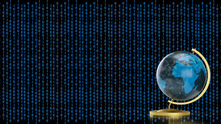 Globe model for education or sci concept 3d Rendering.