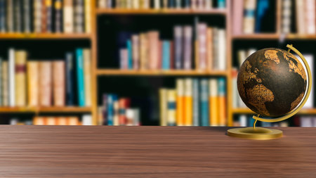 Globe model for education or sci concept 3d Rendering.の写真素材