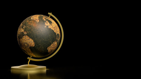 Globe model for education or sci concept 3d Rendering.の写真素材
