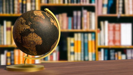 Globe model for education or sci concept 3d Rendering.の写真素材