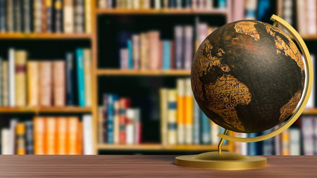 Globe model for education or sci concept 3d Rendering.の写真素材