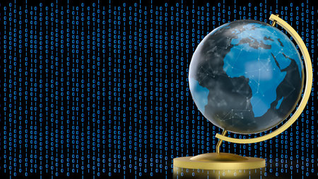Globe model for education or sci concept 3d Rendering.の写真素材