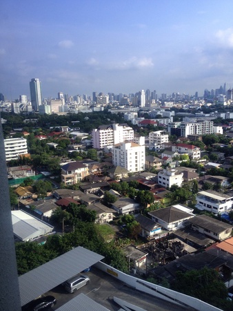 City view from windowの素材