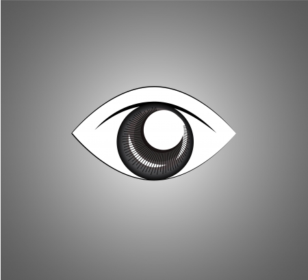 eye icon vector のイラスト素材