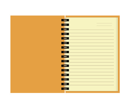 notebook with blank page のイラスト素材