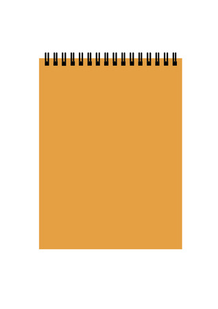  notepad isolated on whiteのイラスト素材