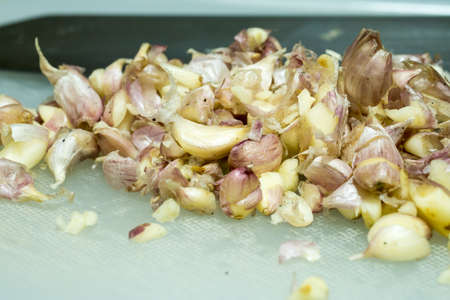 Mince Garlicの写真素材