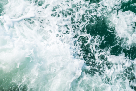 speed boat prop wash, white wake on ocean  wave,splash の写真素材