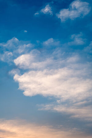 Colorful Twilight sky backgroundの写真素材