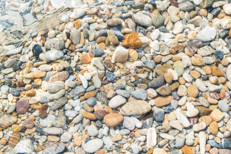 Stone with clear seaの写真素材