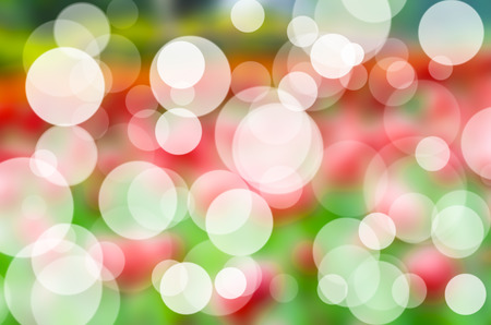 Abstract circular bokeh background of Christmaslightの写真素材