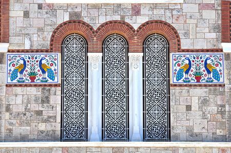 Detail Exterior of Church of Holy Trinity  Piraeus Greeceの写真素材