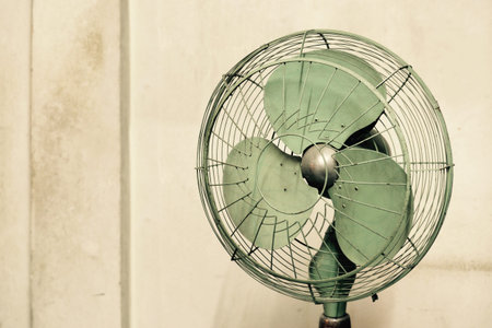 Old vintage electric fan, Thailandの写真素材