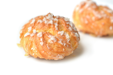 Chouquette, Choux French pastry - close upの写真素材