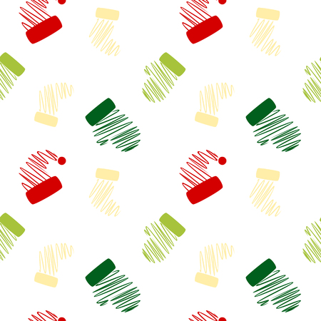 Sketch christmas cloth patternのイラスト素材