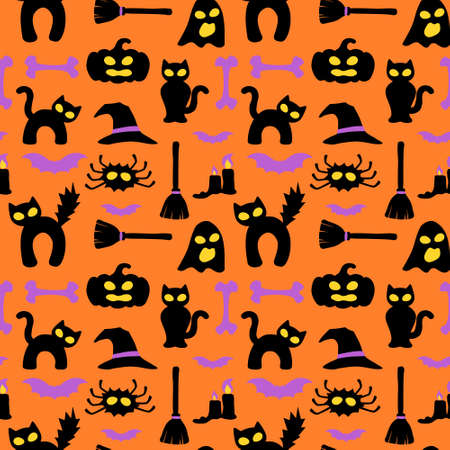 Halloween hollow eye wrapping paper - seamless patternのイラスト素材