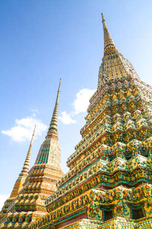 Pagoda at Wat Poの写真素材