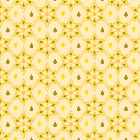 Seamless vector repeat ethnic geometric pattern on a white backgroundのイラスト素材