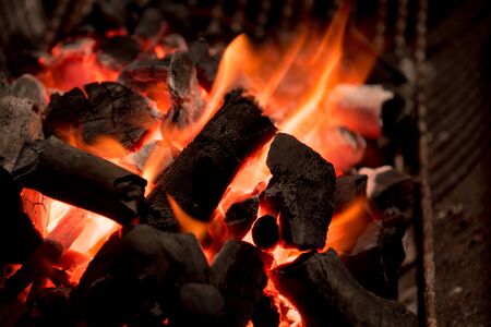fireplace barbecueの写真素材