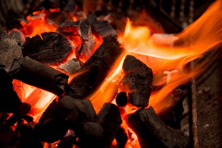 fireplace barbecueの写真素材