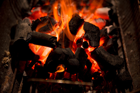 fireplace barbecueの写真素材