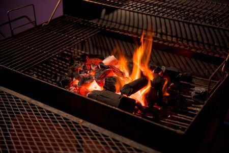 fireplace barbecueの写真素材