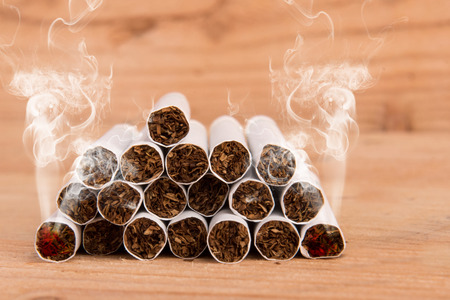 Smoking is harmful to lifeの写真素材
