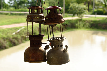 Antique lampsの写真素材