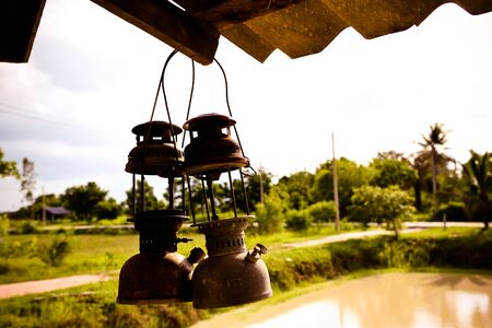 Antique lampsの写真素材