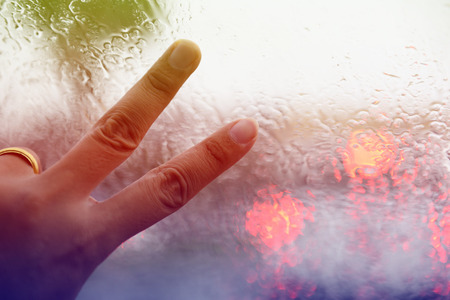 When it rains, traffic jamsの写真素材