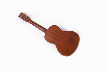 ukulele guitar isolated on white backgroundの写真素材