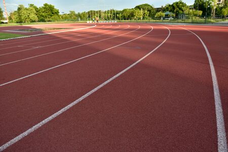 Track,Rubber granules red background,For outdoor exerciseの写真素材