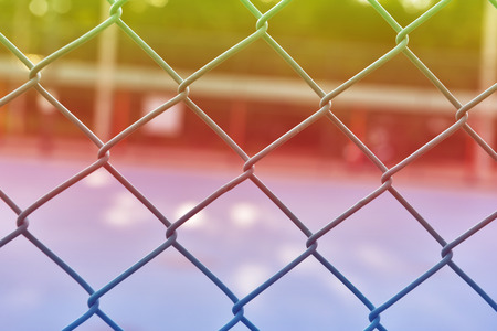 Net of the football fieldの写真素材
